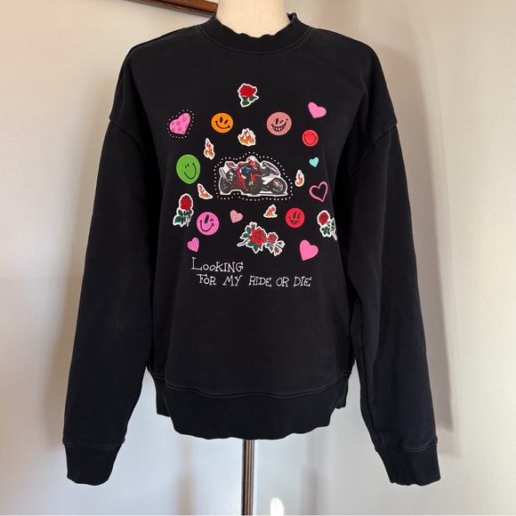 Teddy Fresh Tops - Teddy Fresh Patchwork Crewneck